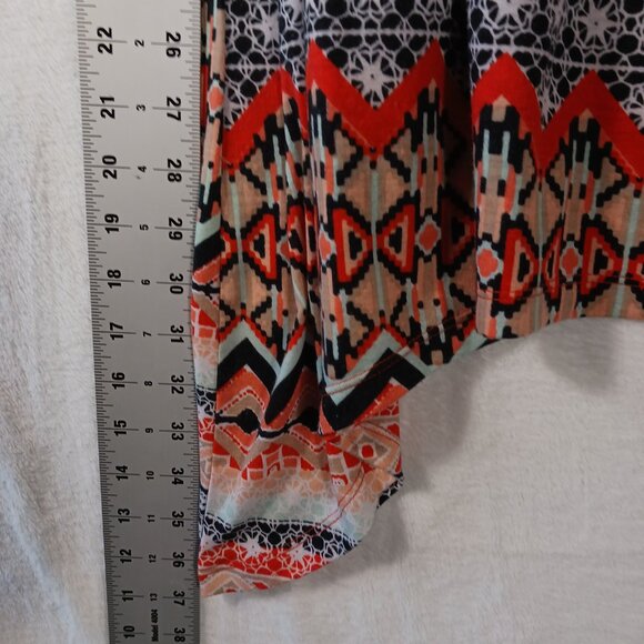 Bobby Brooks Plus Size 1X Dress, Tube Top Style W/ Asymmetrical Bottom, Vibrant - Picture 10 of 12